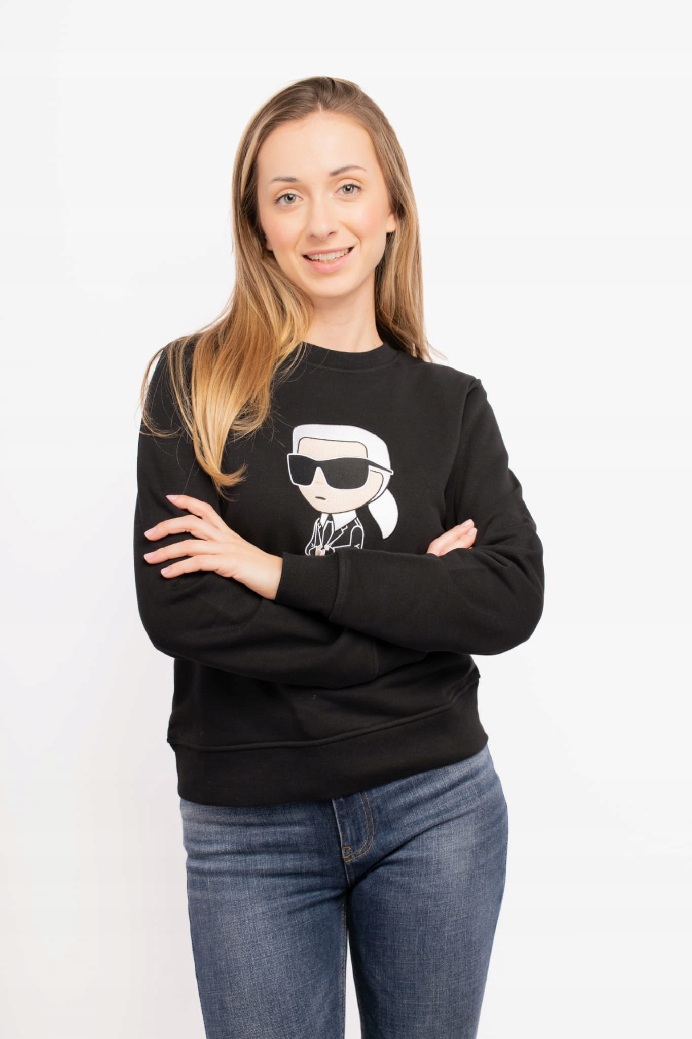 Dámská Mikina Karl Lagerfeld 230W1800 černá XL