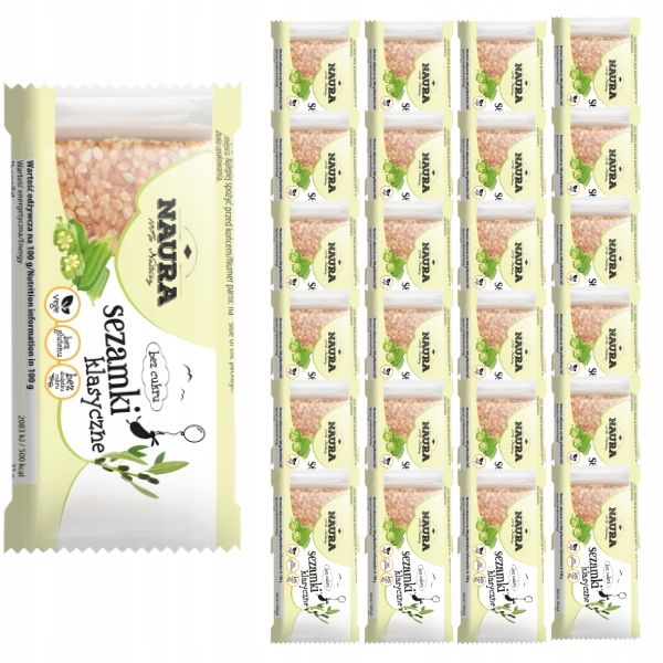 24 x Sezamky bez cukru 27 g Naura