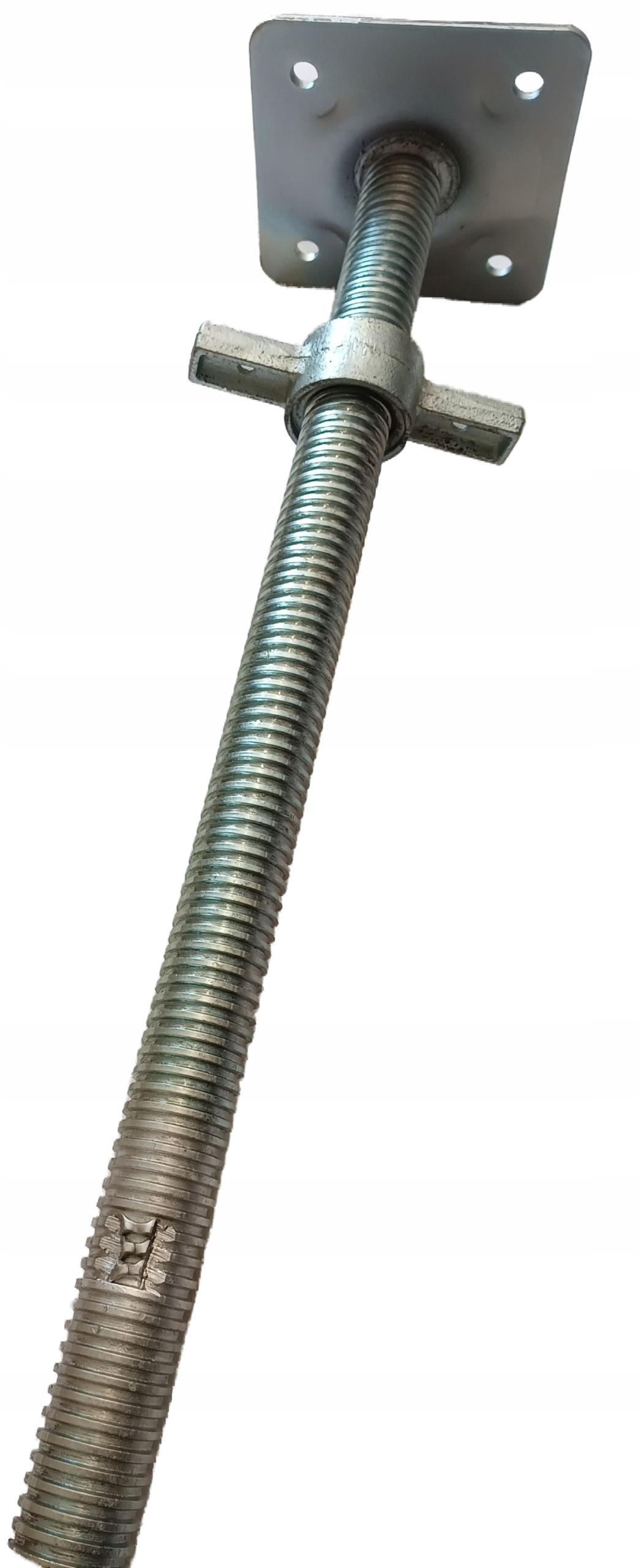 Stopa rusztowania ramy podstawa 100 cm Ocynkowana Dużą nakrętką Zestaw 4szt