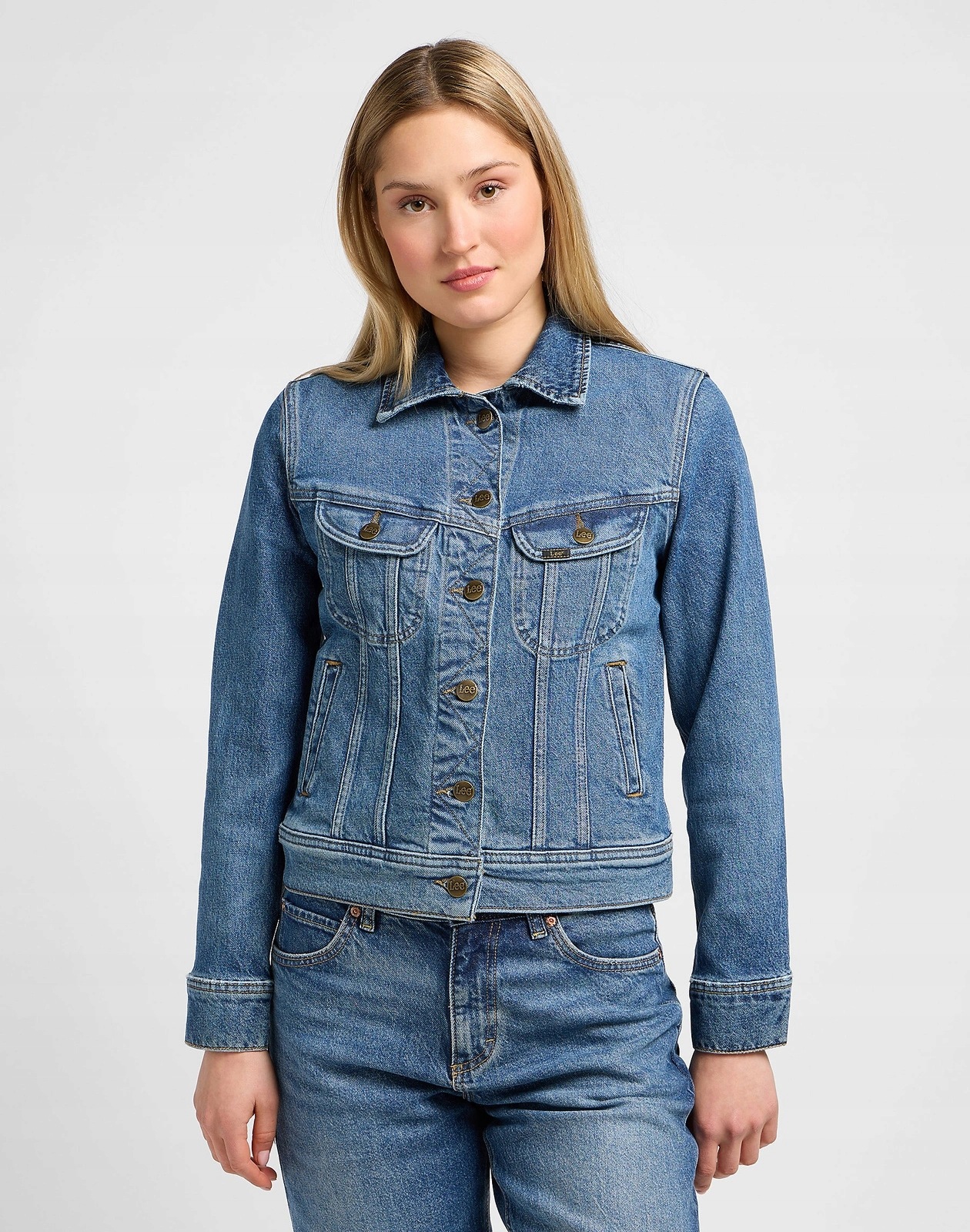 Dámská džínová bunda Lee Rider Jacket Classic Indigo 112341297 XL