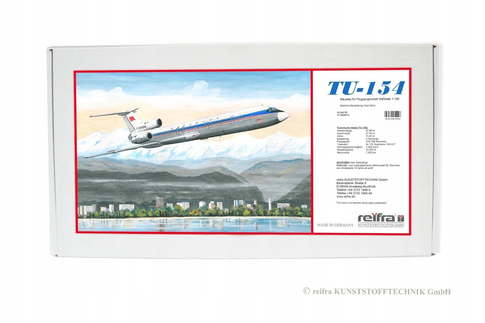 Tupolev Tu-154 Aeroflot Reifra (ex Veb Plasticart) 1:100