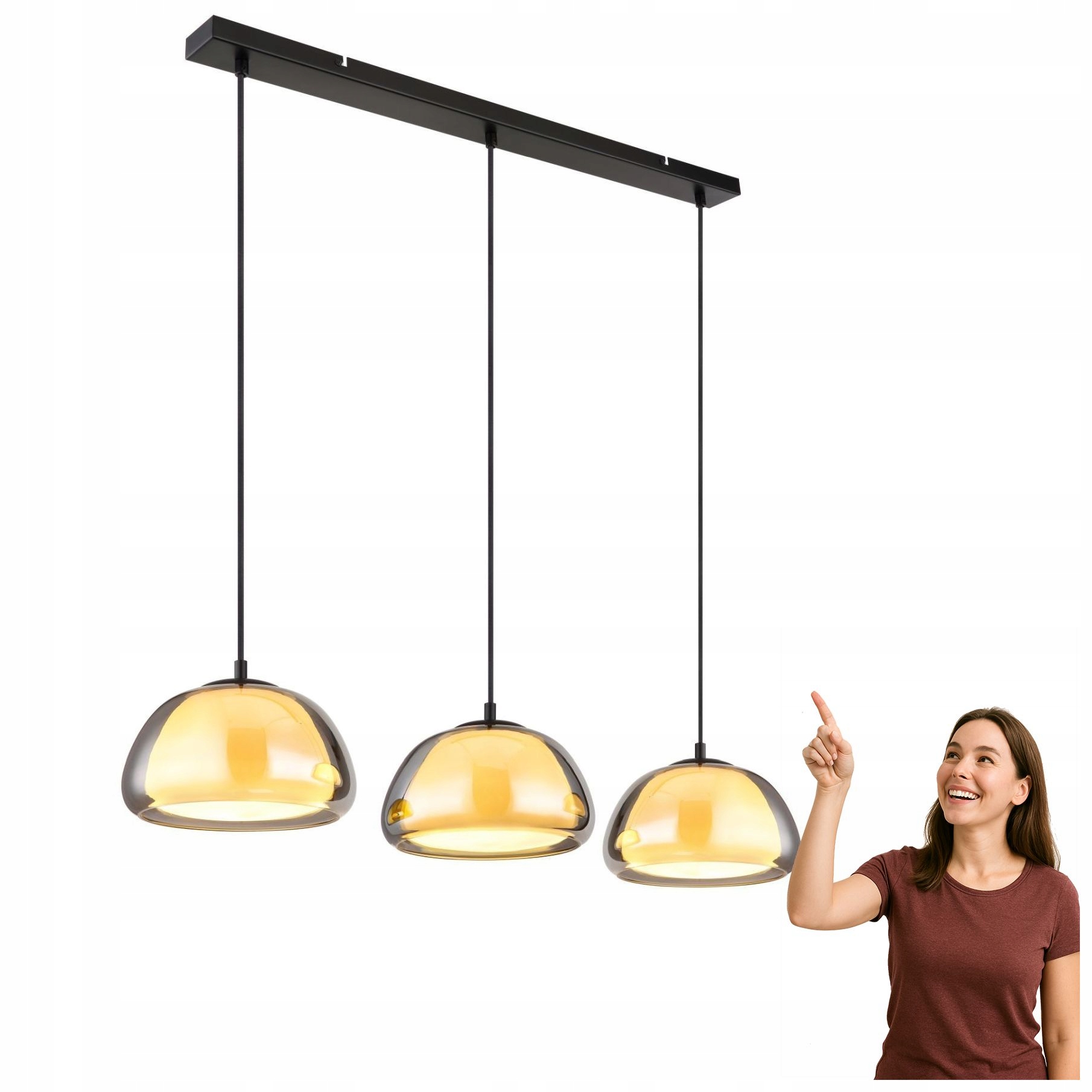 Závěsná lampa Jella 15743-3H Globo