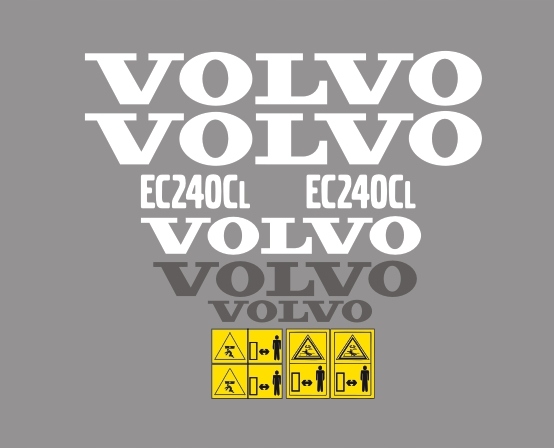 Samolepky Volvo EC240CL