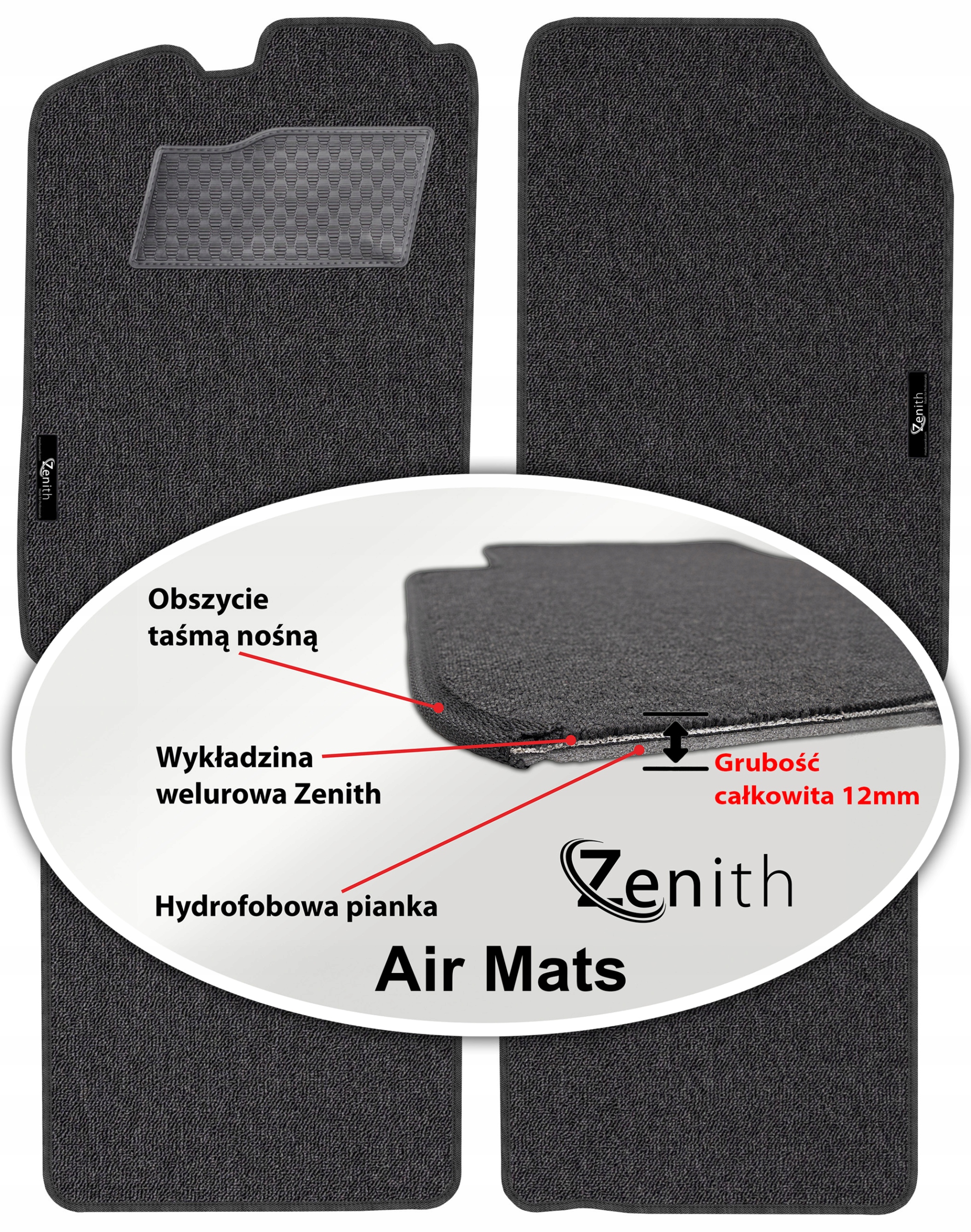 Vw Golf II Hb 1983-1992 Velúrové koberčeky do auta Zenith Air Mats
