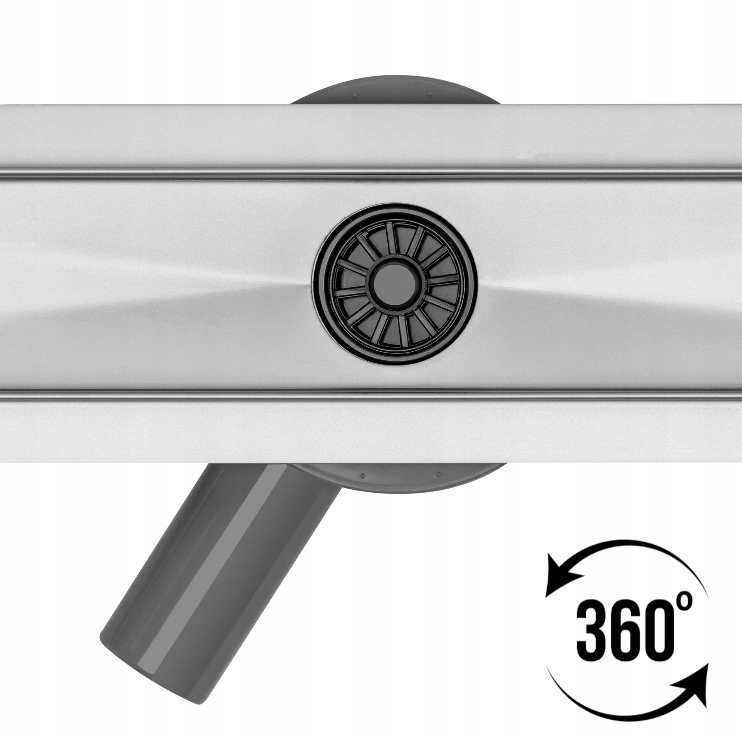 ODPŁYW LINIOWY 2w1 STAL NIERDZEWNA OBROTOWY SYFON 90 cm Marka VCX