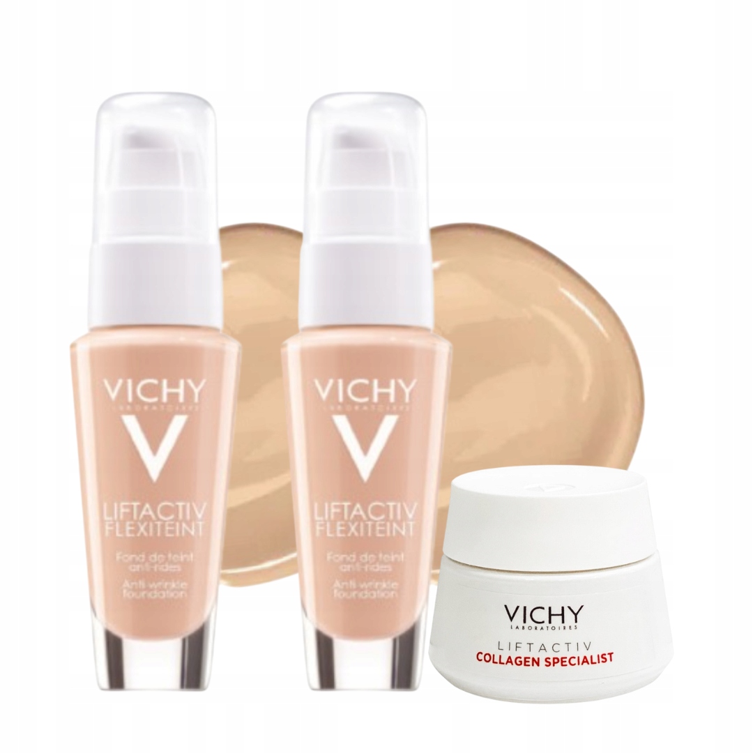 Zestaw Podkład wygładzający Vichy Liftactiv Flexiteint odcień 15 2PAK