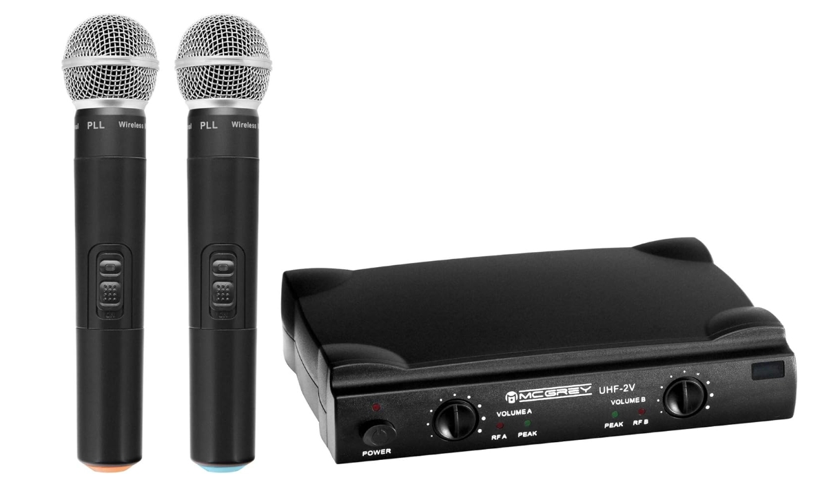 McGrey UHF-2V duální rádiový mikrofon