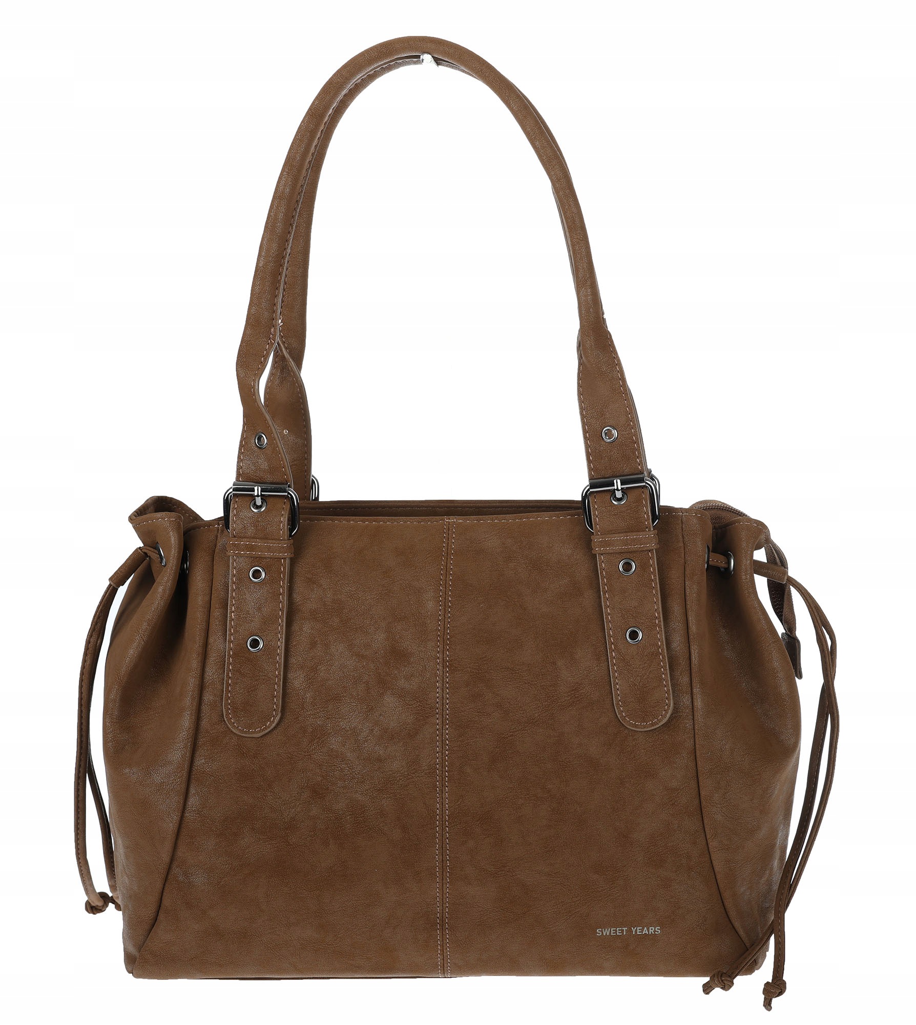 Dámská shopper kabelka A4 kufřík přes rameno, taška do práce NS977 Hnědá