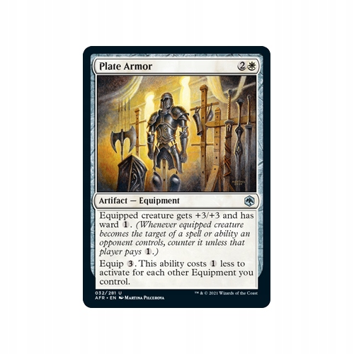 Mtg 4x Plate Armor (Uncommon)