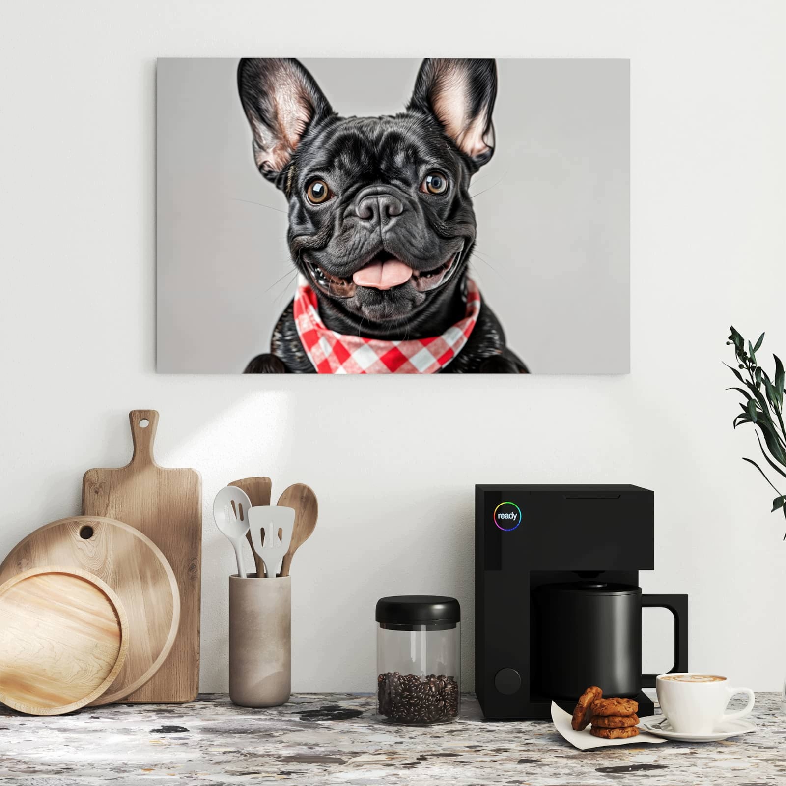 Magnetická tabule Buldok Francouzský 60 × 40 cm