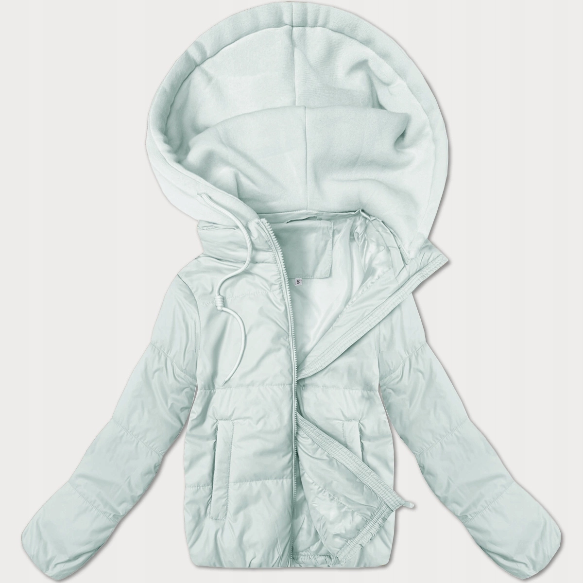 Pikovaná Bunda Kapuce 16M9236 J.pistácie S (36)