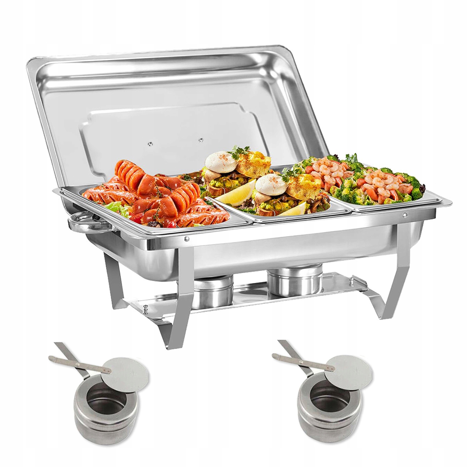 Ohřívač Gn 1/3 Pro Gastronomické Pokrmy 9 L Nerezová Ocel