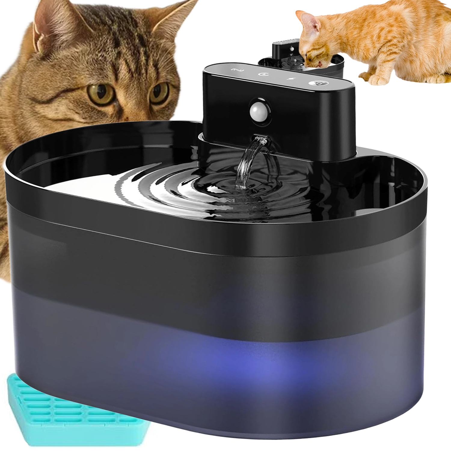 Levně Automatické Krmítko 2200 ML Fontána Pro Kočky Psa Automatický Senzor Pohybu