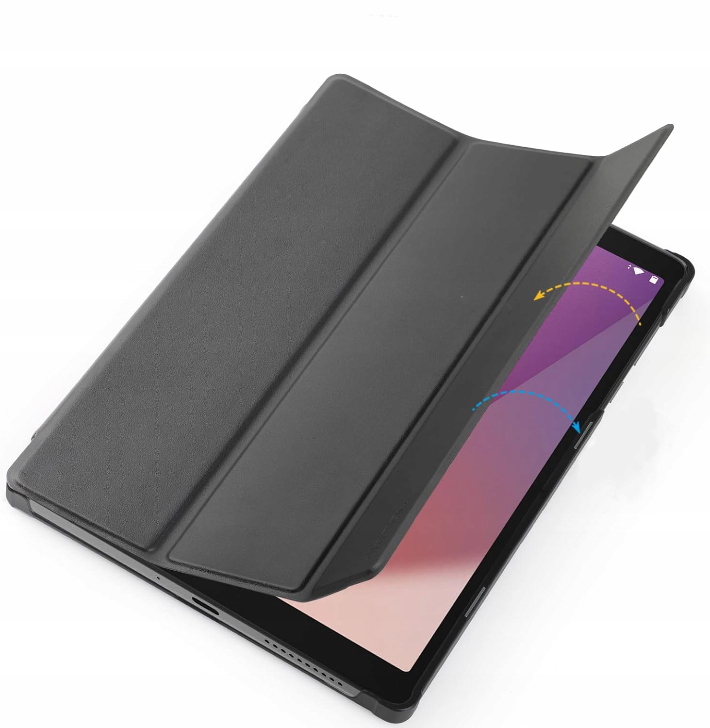 ETUI FLIP SKÓRZANE MAGNETYCZNE Z KLAPKĄ DO LENOVO PAD M8 8.0 CZARNE Dedykowany model Lenovo Pad M8 8.0