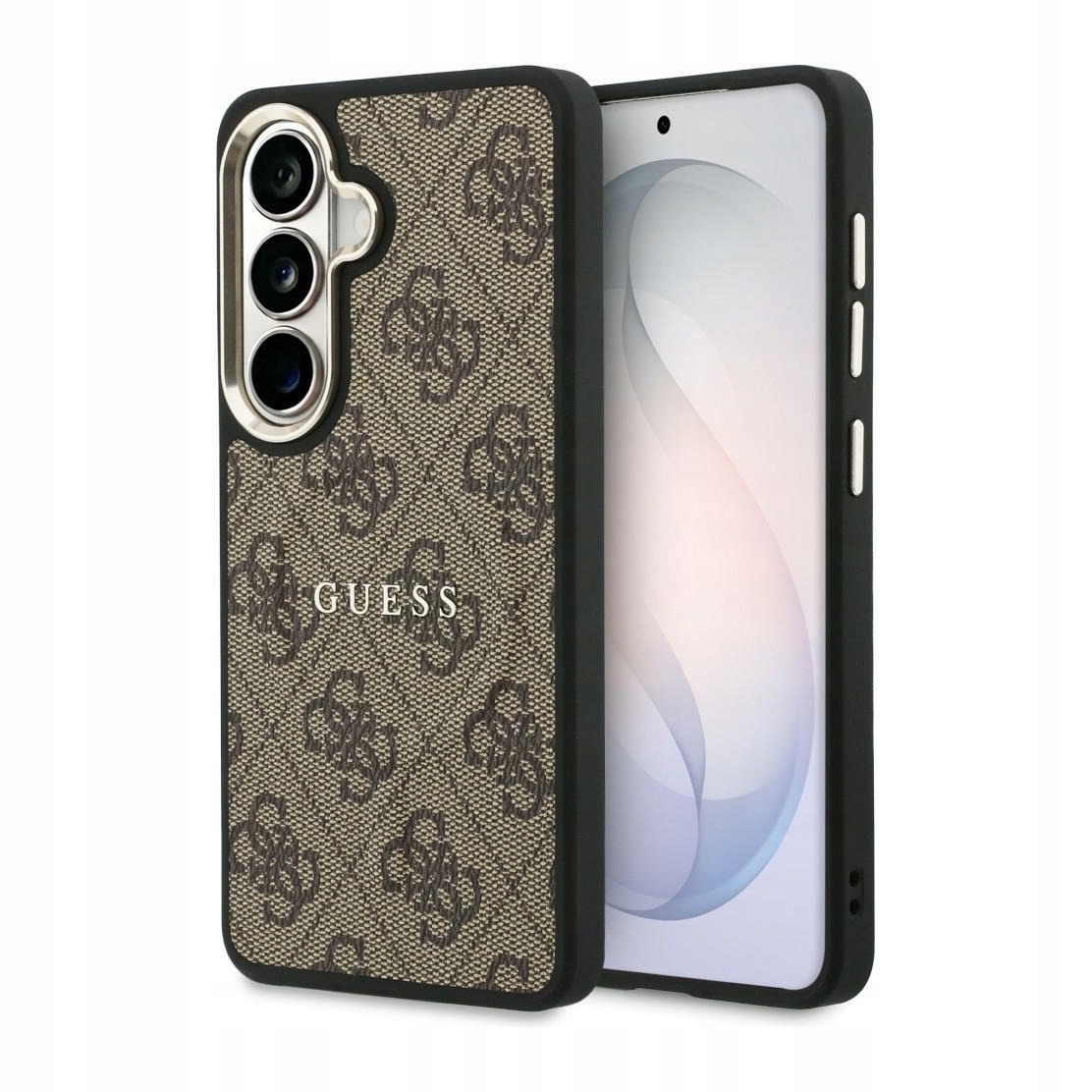 Pouzdro pro Samsung S26 Guess 4G Embosed Ring, hnědé