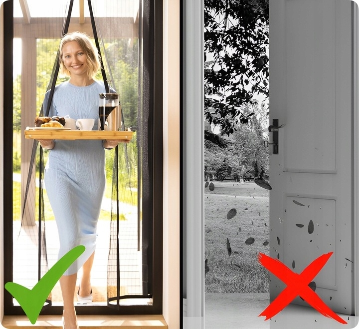 MOSKITIERA na DRZWI OKNO BALKONOWE BARDZO MOCNA SOLIDNA 80/90/100 x 210/220 Wysokość maksymalna 220 cm