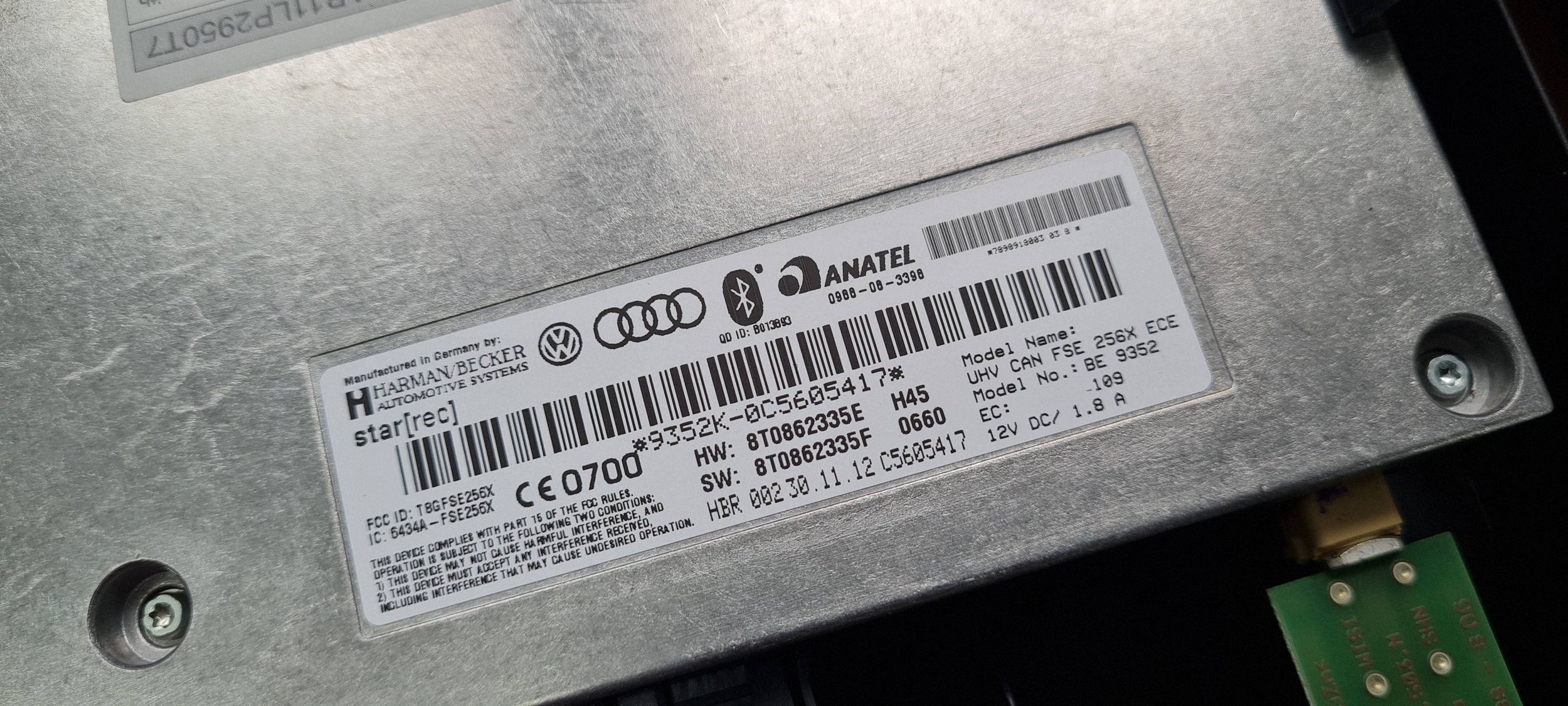 Q5 8R SQ5 LIFT module BLUETOOTH control unit connecting spoiler 8T0862335E A4 B8 A5