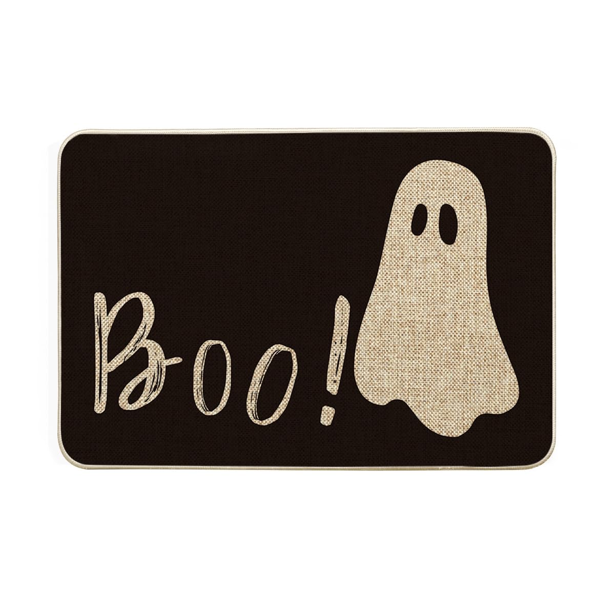 Rohožka Halloween 40X60 CM Duch Boo Černá Protiskluzová Gumová