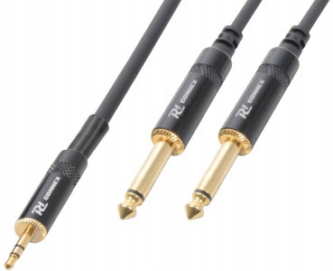

Kabel sygnałowy Jack 3.5 2x Jack 6.3 Mono 1,5 m