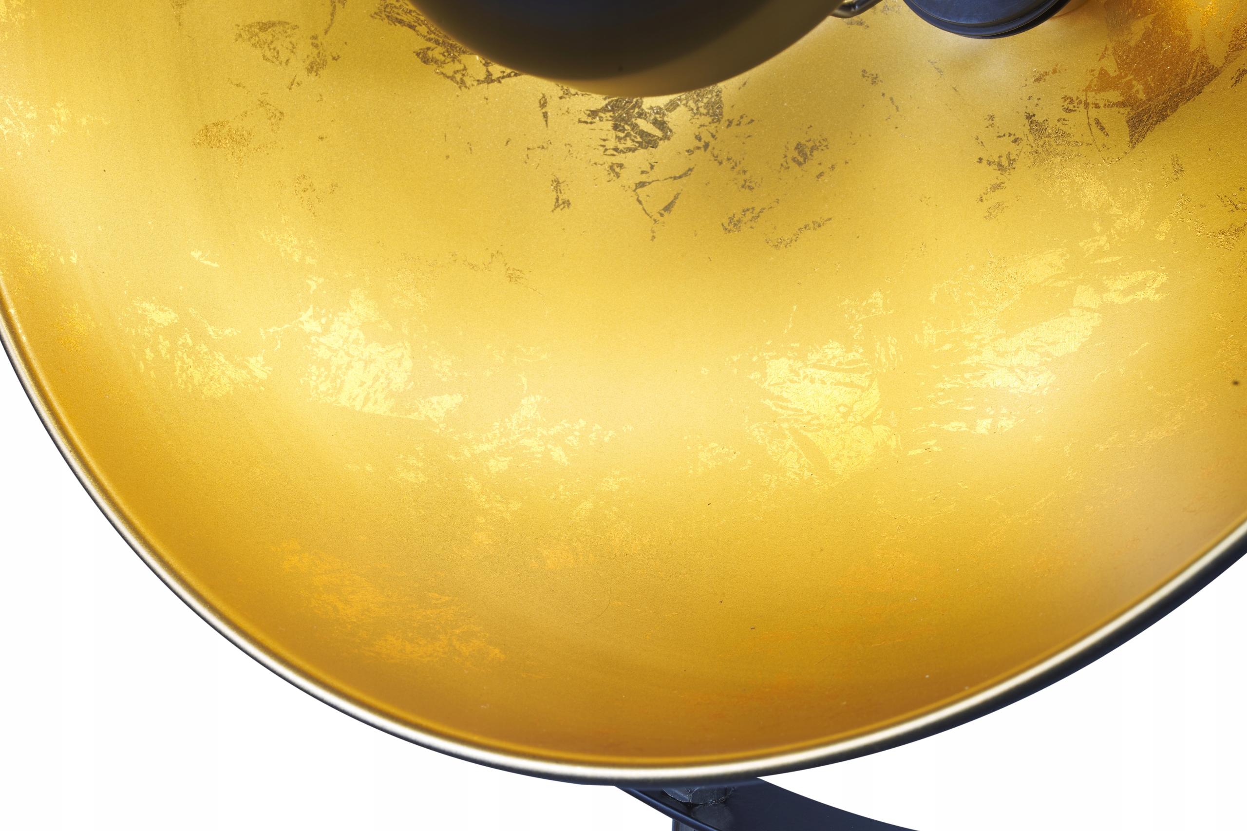 LAMPA STOJĄCA PODŁOGOWA CZARNA ZŁOTA LOFT DO SALONU TRÓJNÓG KLOSZ REFLEKTOR Marka inna