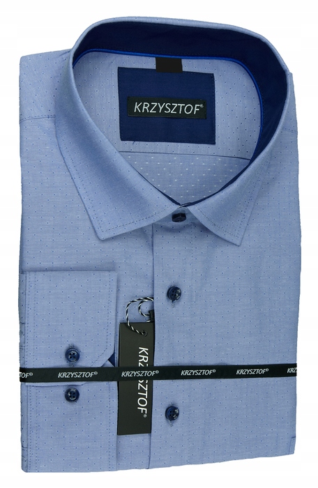 

Krzysztof koszula niebieska 46 182/188 dł. WX87K