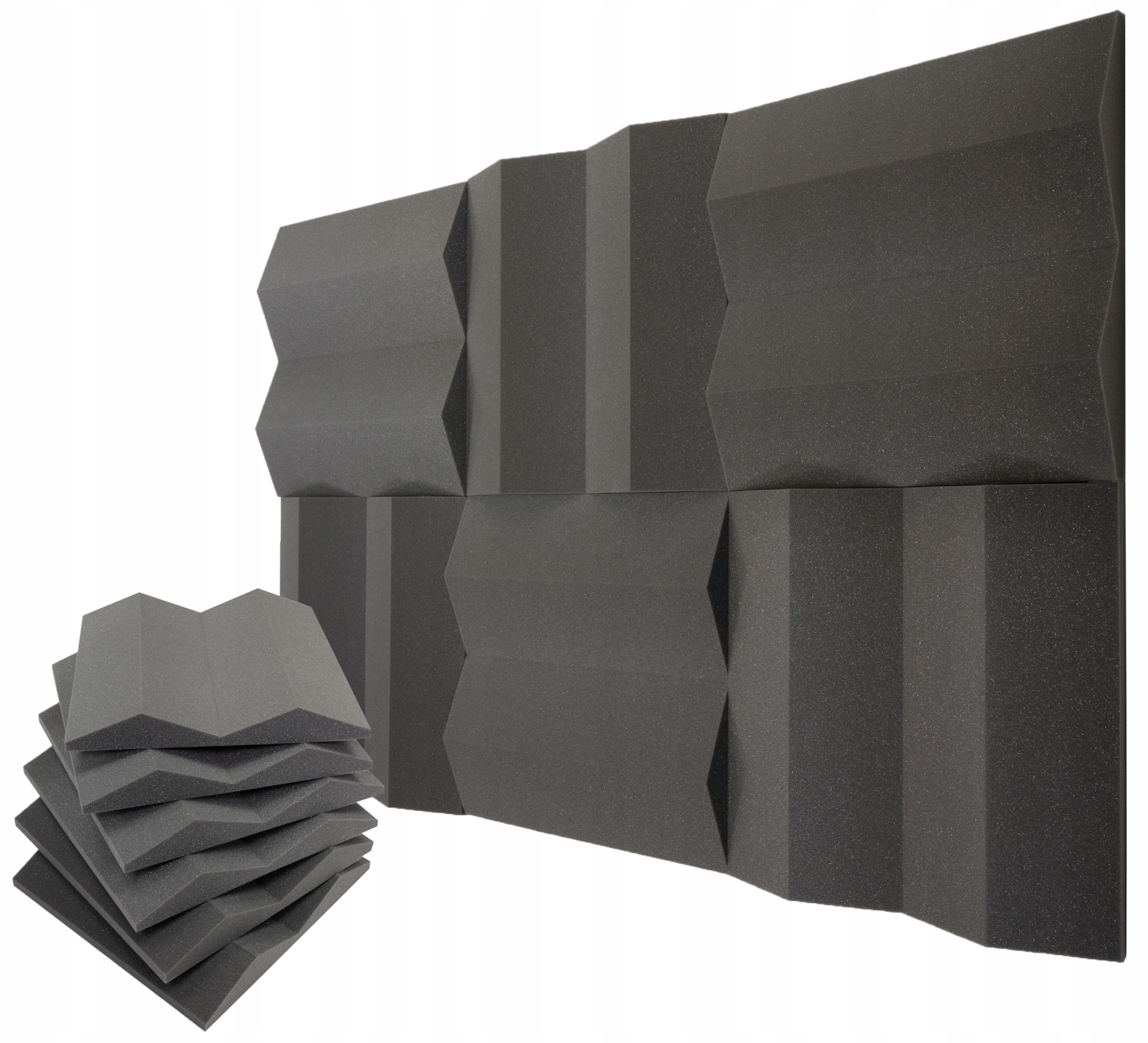 Panely Klíny akustické 6 Ks. pohlcování zvuků Set pěna 7 cm