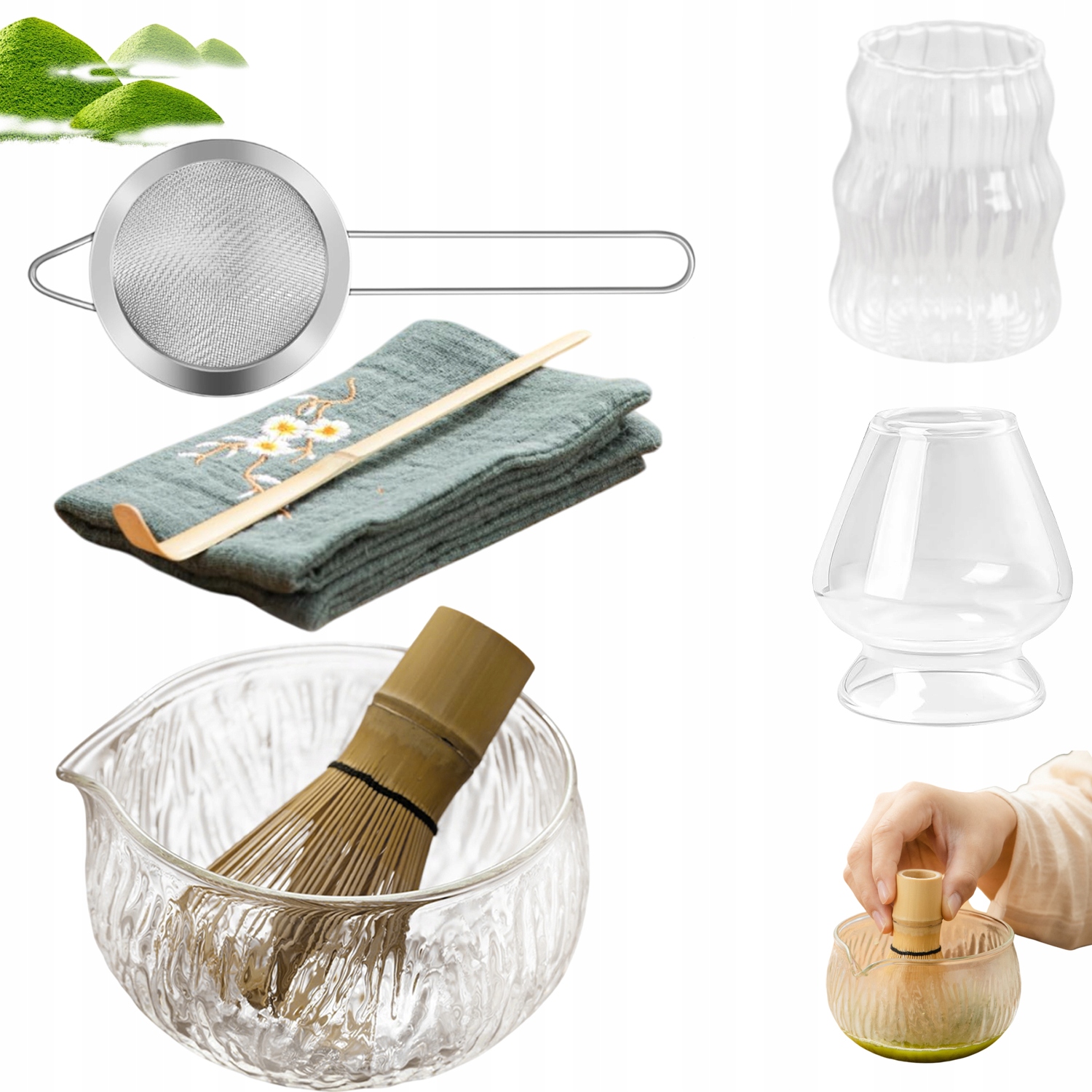 Levně Dárková Sada Na Čaj Matcha Vyrobená Z Vysoce Kvalitního Bambusu