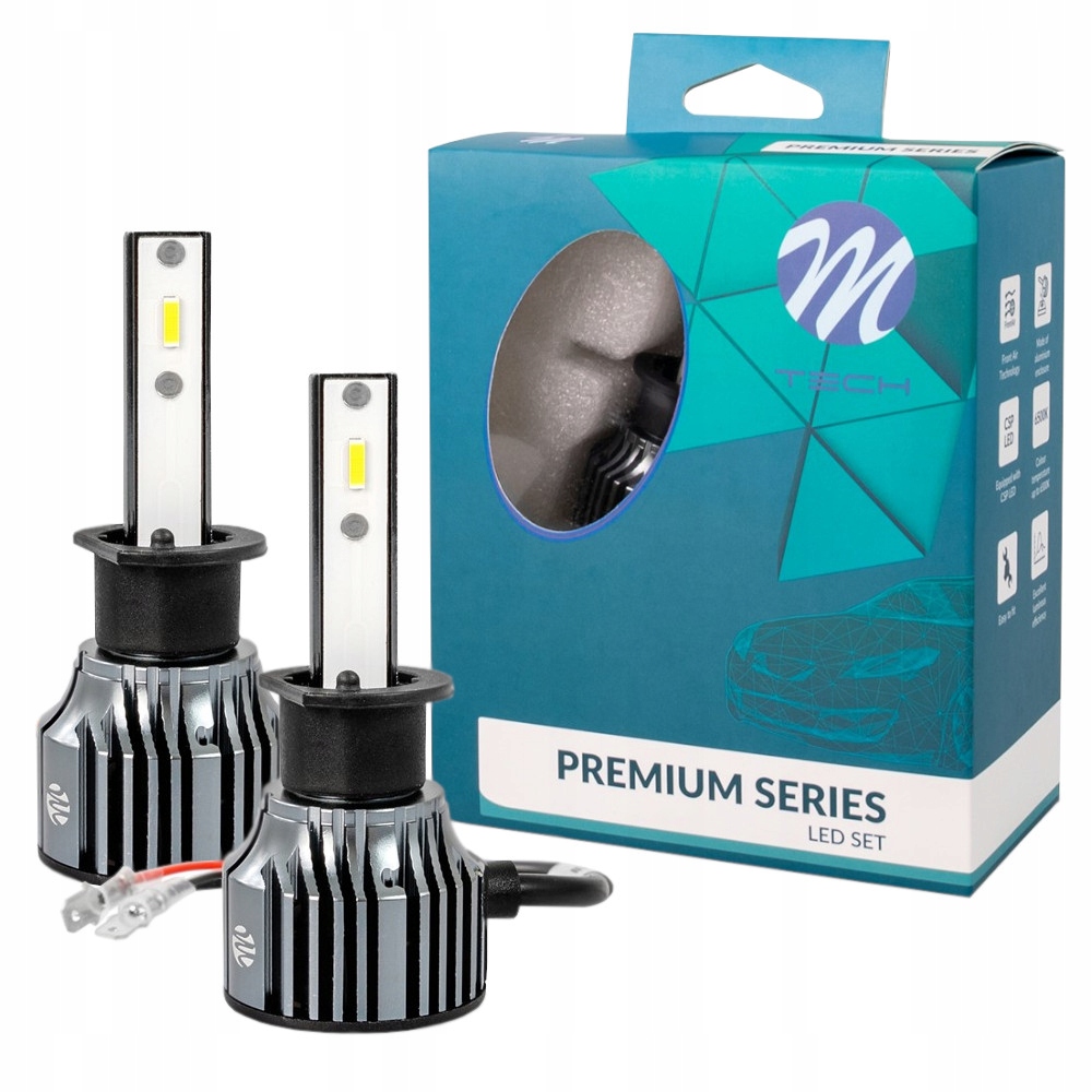 

H1 Led Retrofit Żarówki 12V Zestaw 50W Mocne 200%
