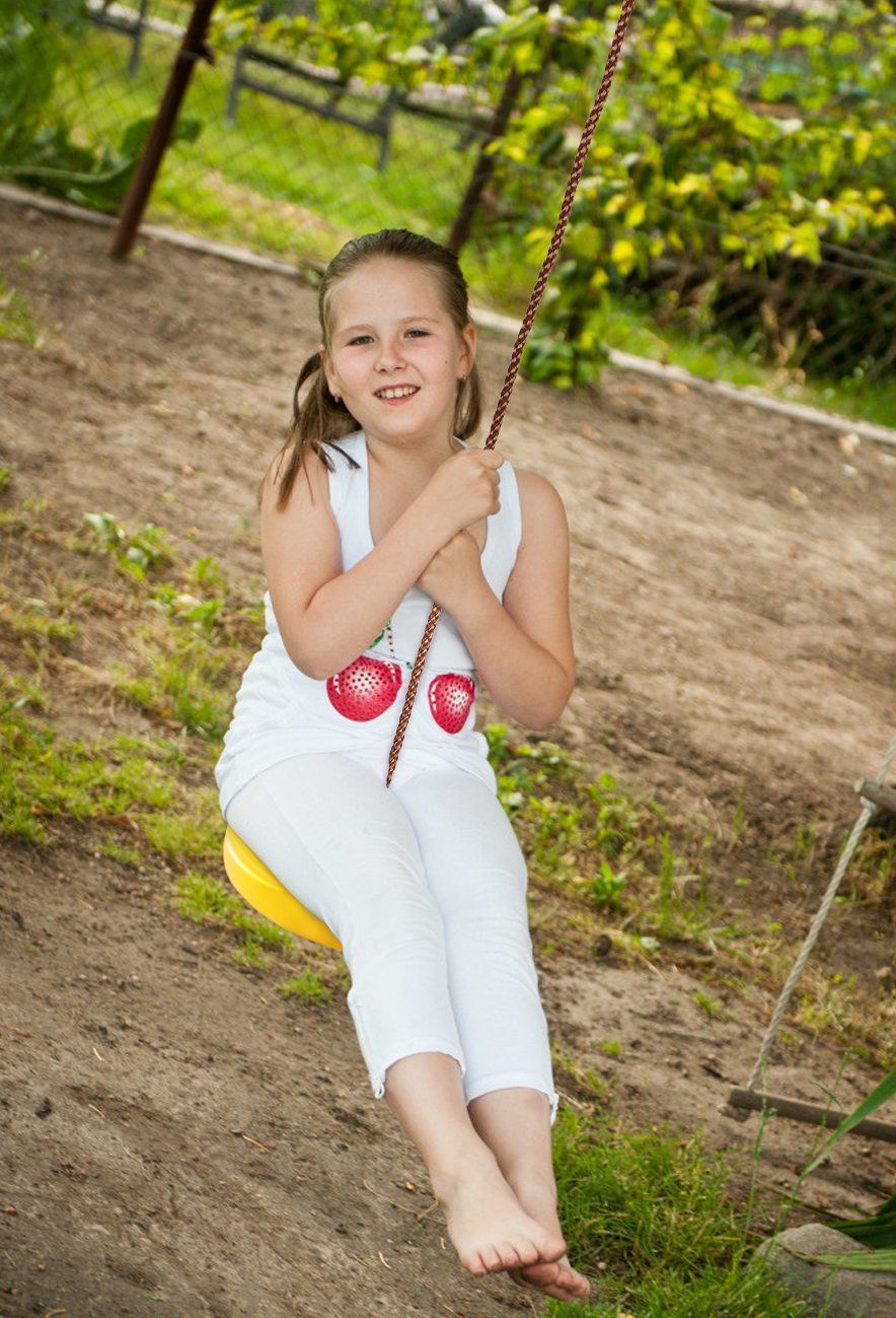 Huśtawka Ogrodowa Siedzisko Lina do Huśtania dla Dziecka Dzieci 43517 limon Szerokość produktu 28 cm