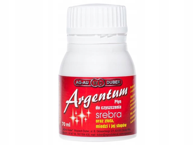 

Płyn do czyszczenia Srebra i Złota Argentum 70 ml
