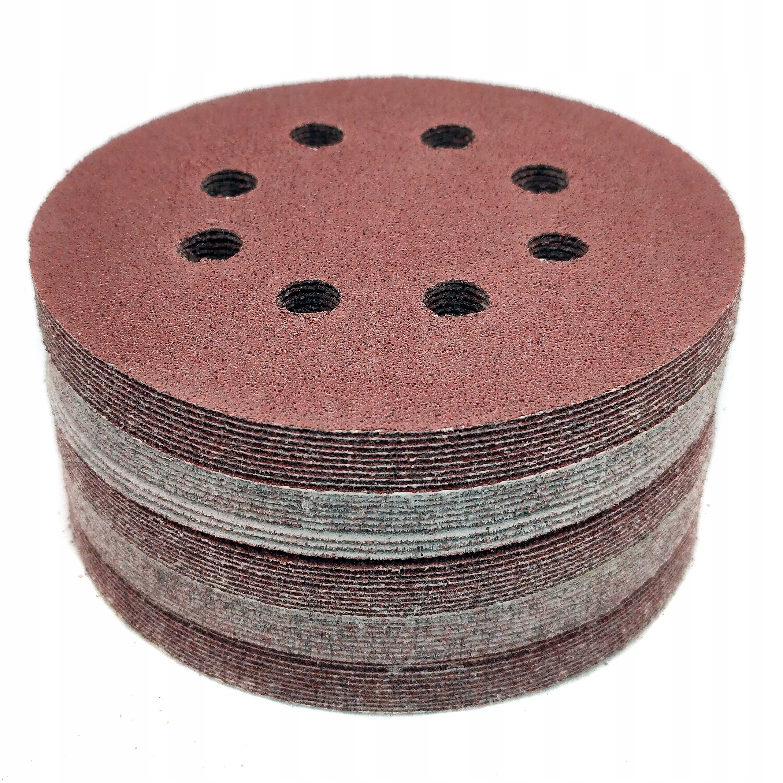 50x PAPIER ŚCIERNY KRĄŻKI NA RZEP SZLIFIERKI OSCYLACYJNEJ OTWORY 125 P600 Gradacja P600