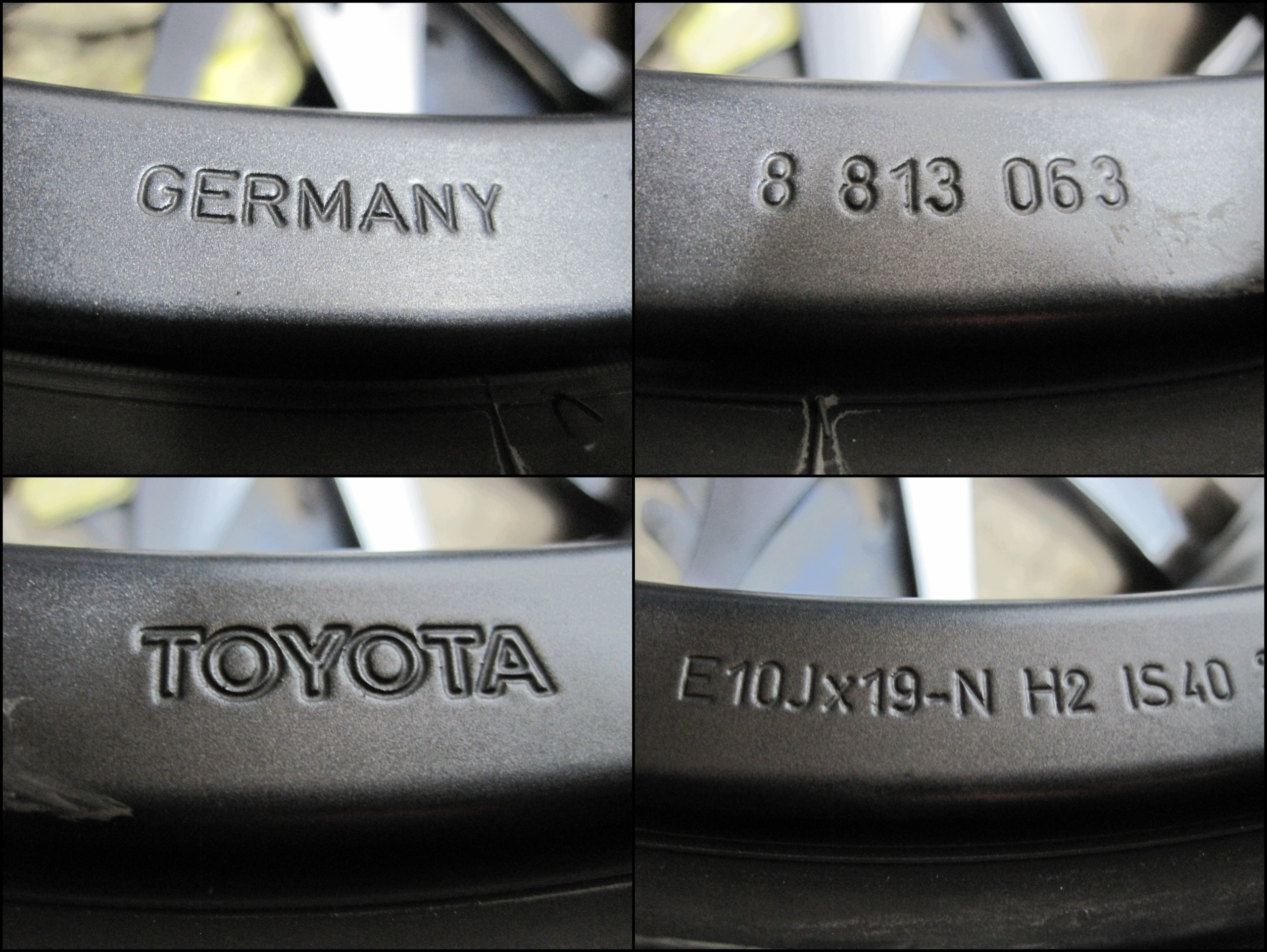 wheels discs tyres TOYOTA SUPRA 22r 19"