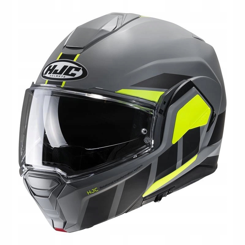 Motocyklová prilba Hjc I100 Beis Grey/yellow šedá žltá fluo Darčeky