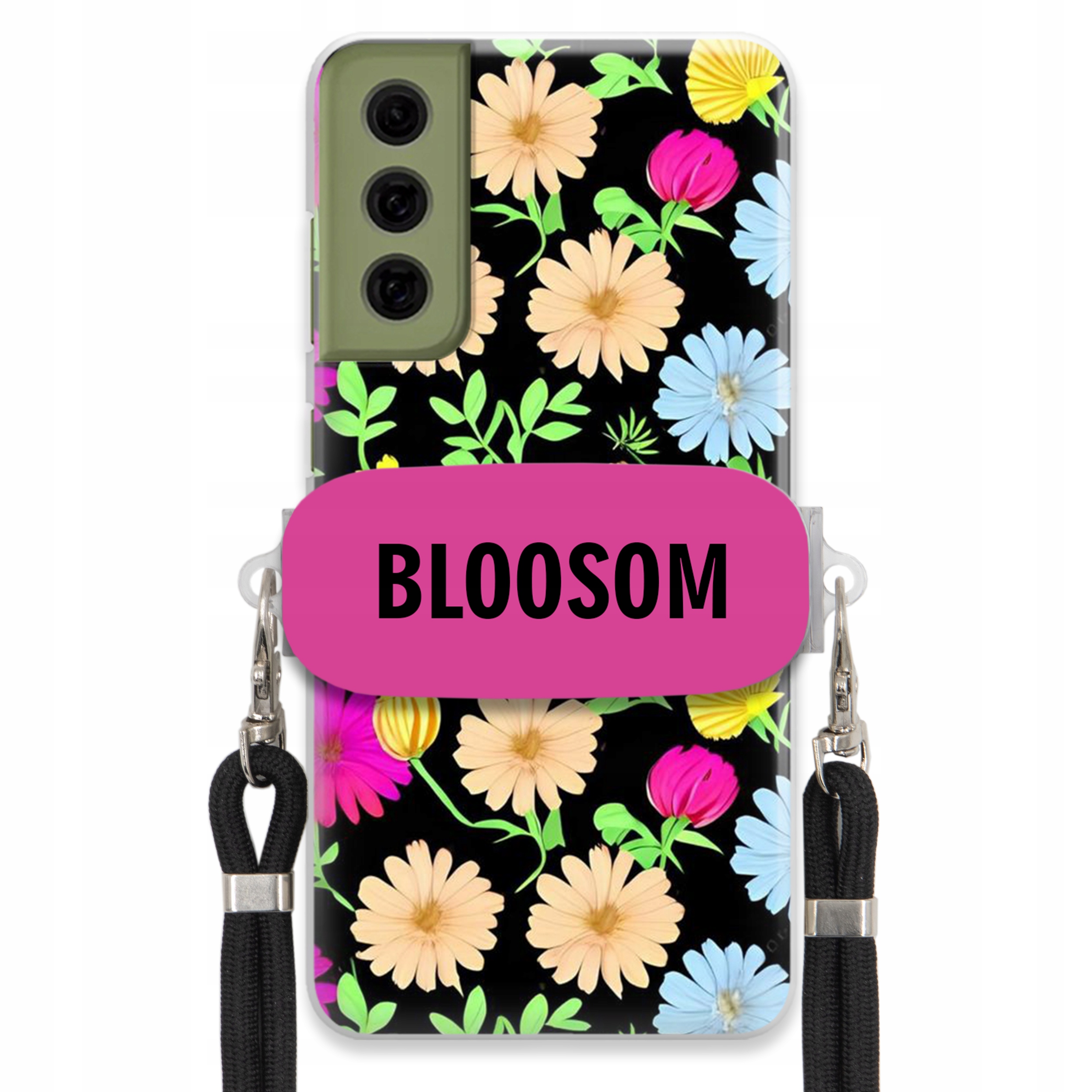 Pouzdro Držák Crossbody Pro Samsung S21 Fe Kryt Case Květiny Bloosom Flower
