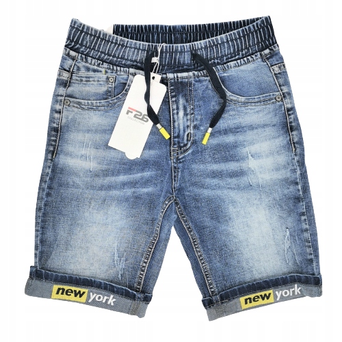 

wciągane szorty jeansowe bermudy 128 F-26