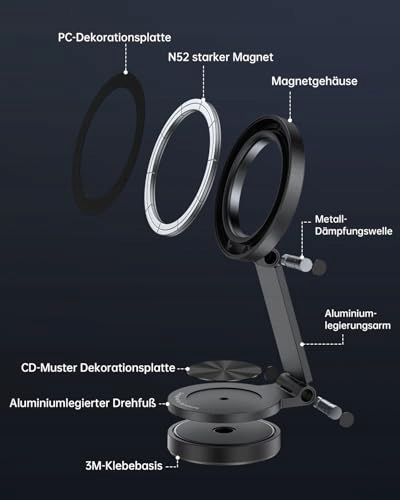 SYNCWIRE Uchwyt Samochodowy MagSafe Magnetyczny iPhone 16 15 14 13 12 — miniatura 8