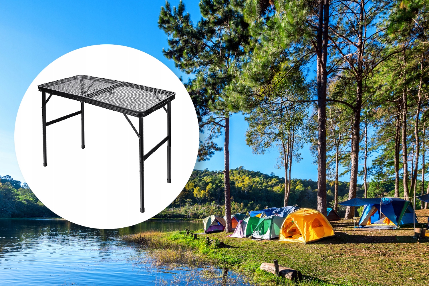 STÓŁ STOLIK CATERINGOWY TURYSTYCZNY składny REGULOWANY ALUMINIOWY 80x40 cm EAN (GTIN) 5905123217791