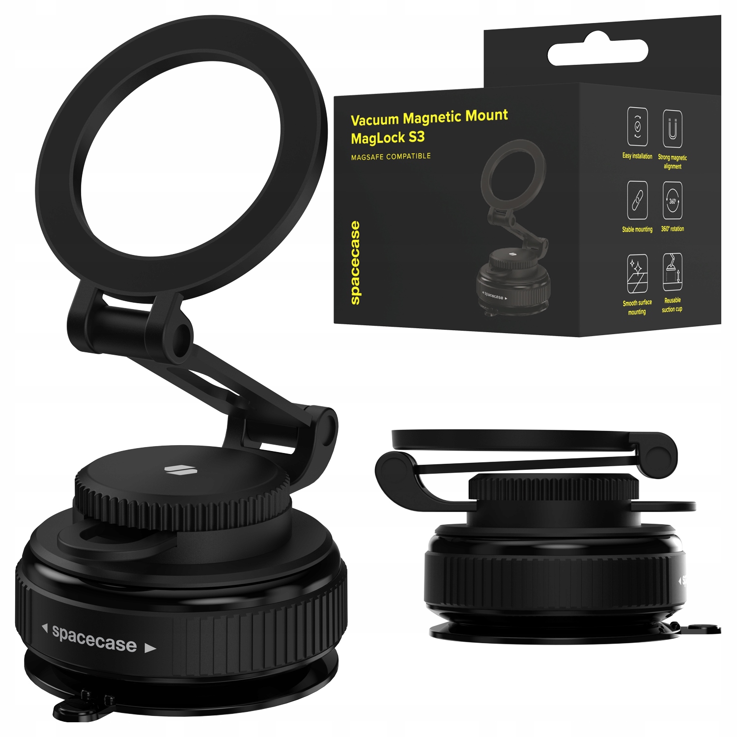 Uchwyt Na Telefon Samochodowy Z Przyssawką Próżniowy Na Szybę Do Magsafe