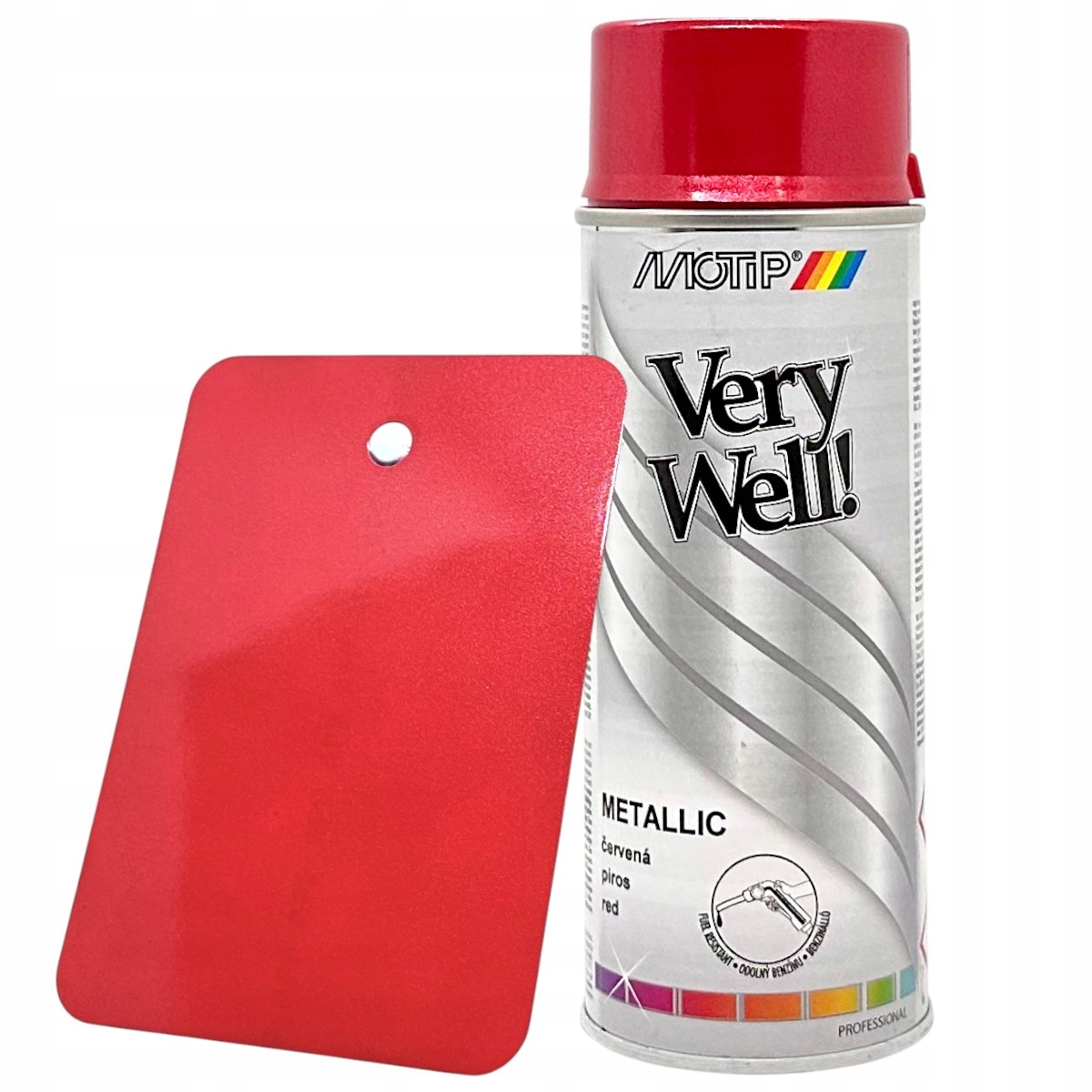 Motip Lakier Metaliczny Jasny Czerwony Metalik Spray 400ML