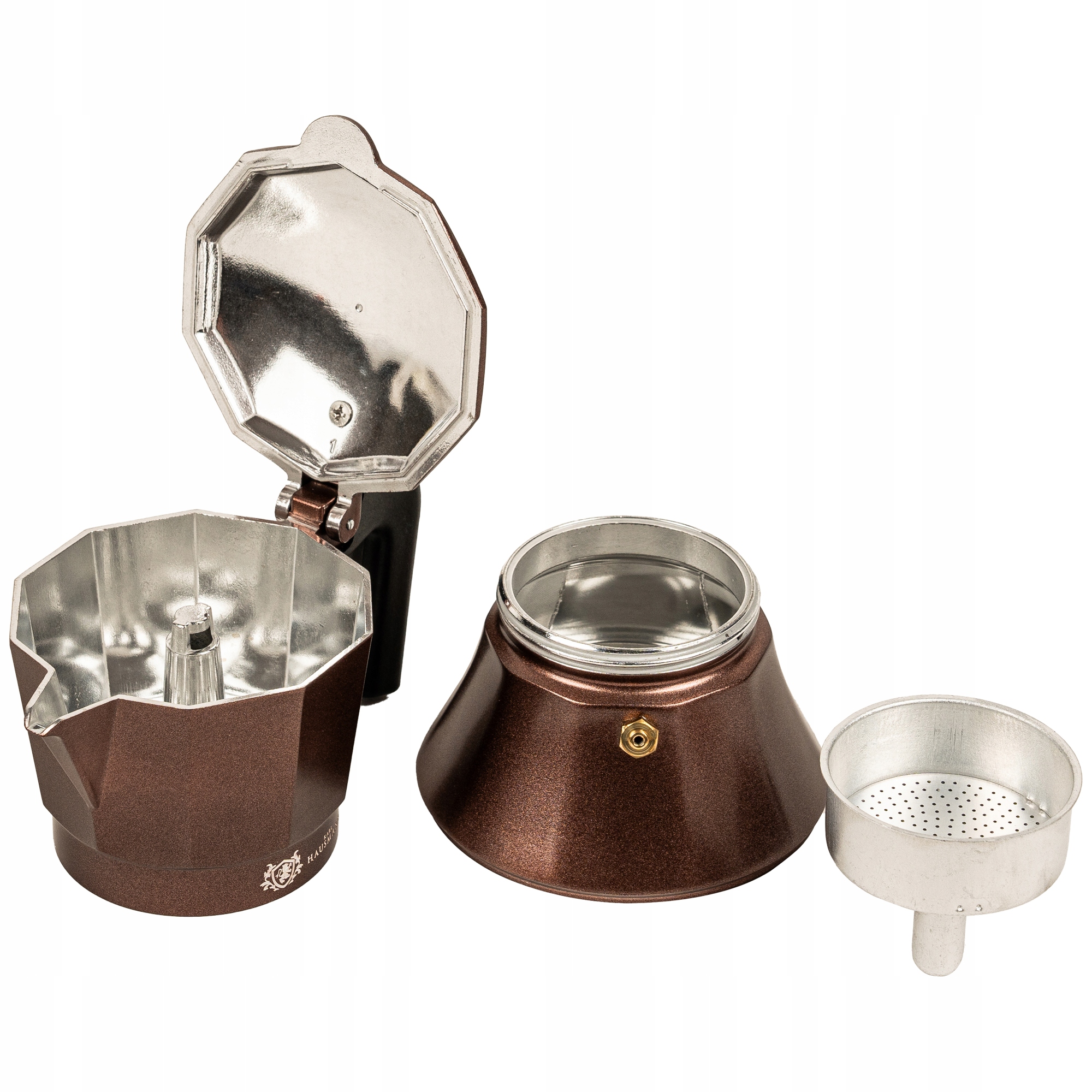 KAWIARKA ALUMINIOWA 150ML DO PARZENIA KAWY NA 3 ESPRESSO ZAPARZACZ DO KAWY Pojemność 150 ml