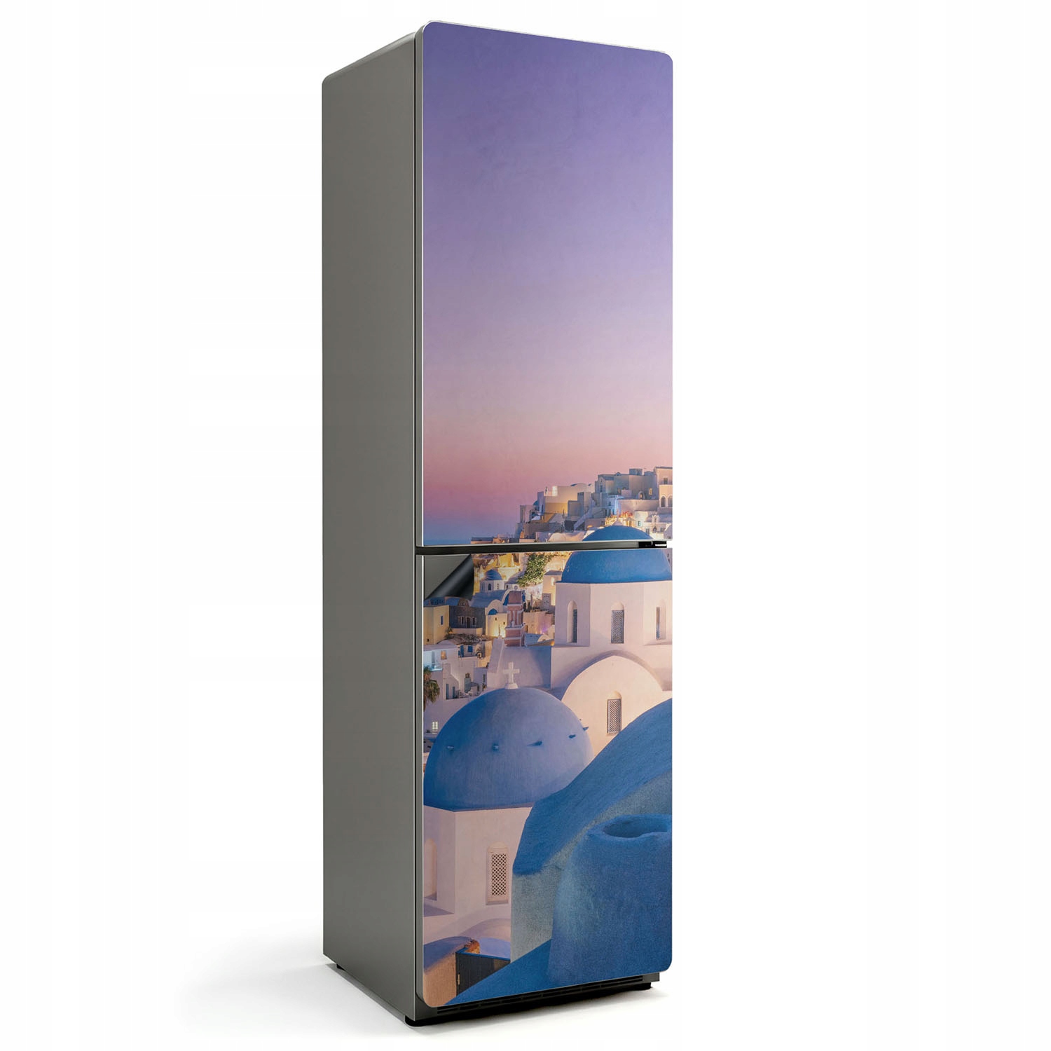 Magnetická dekoratívna podložka Magnet na chladničku Santorini krajina