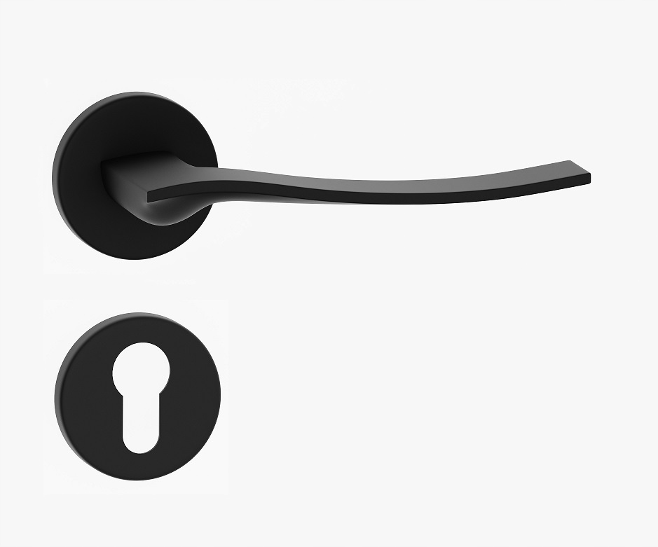 italská klika kliky Alma Ropr černá rozety Wb