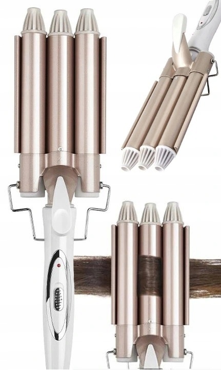 FALOWNICA DO WŁOSÓW LOKÓWKA KARBOWNICA FALE LOKI 2 Powłoka ceramiczna turmalinowa