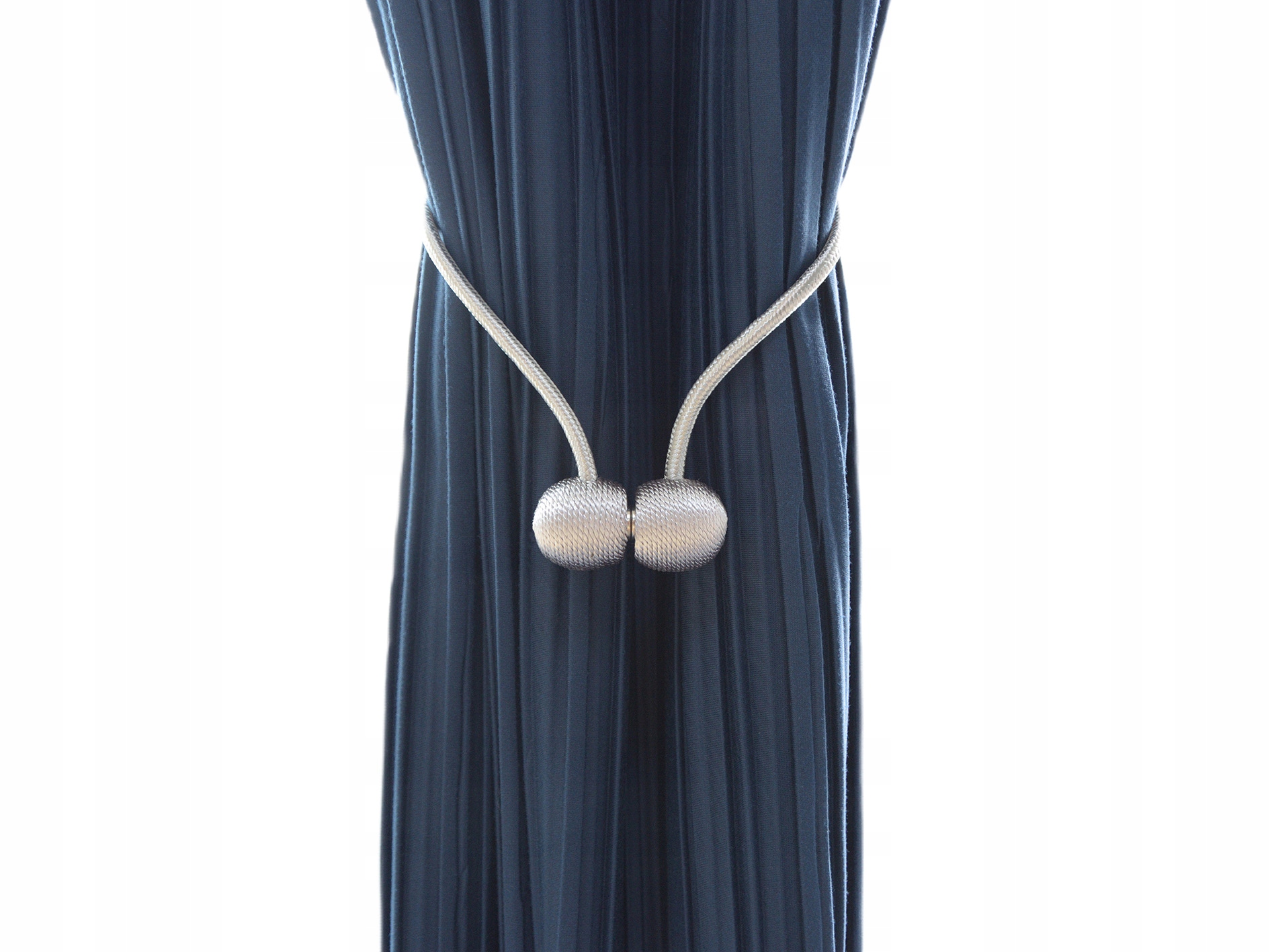 SPINKA MAGNES KLAMRA UPIĘCIE FIRAN ZASŁON SZNUREK SREBRNY