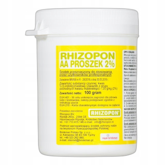 

Ukorzeniacz Rhizopon Aa 2% 100g Najmocniejszy Nl