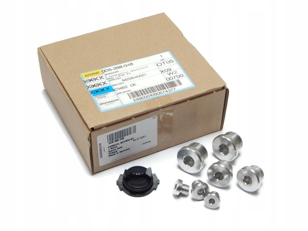 КОМПЛЕКТ ЗЛИВНИХ ПРОБОК КОРОБКИ 0D5398048 VW AUDI