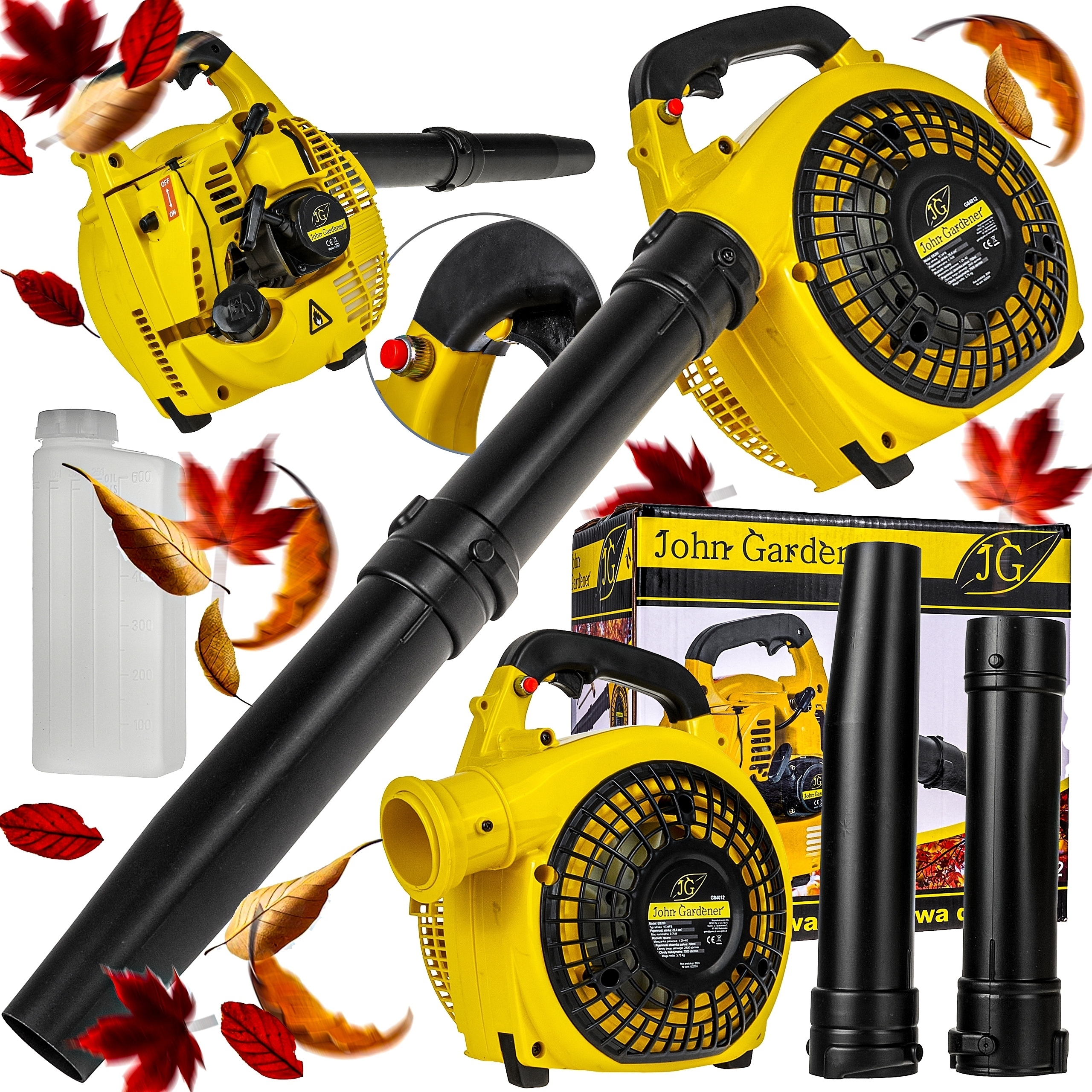 Geko Benzínový Fúkač Na Lístie, Vysávač Na Piesok A Sneh, 1KM G84012