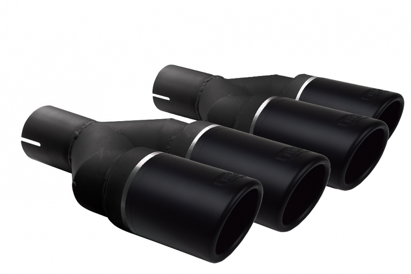 Uniwersalna końcówka tłumika okrągła 70mm długość 200/180mm śr.montaż. 50mm