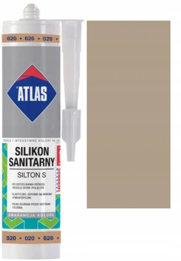 

Atlas Silikon Silton Beżowy 020 280ML