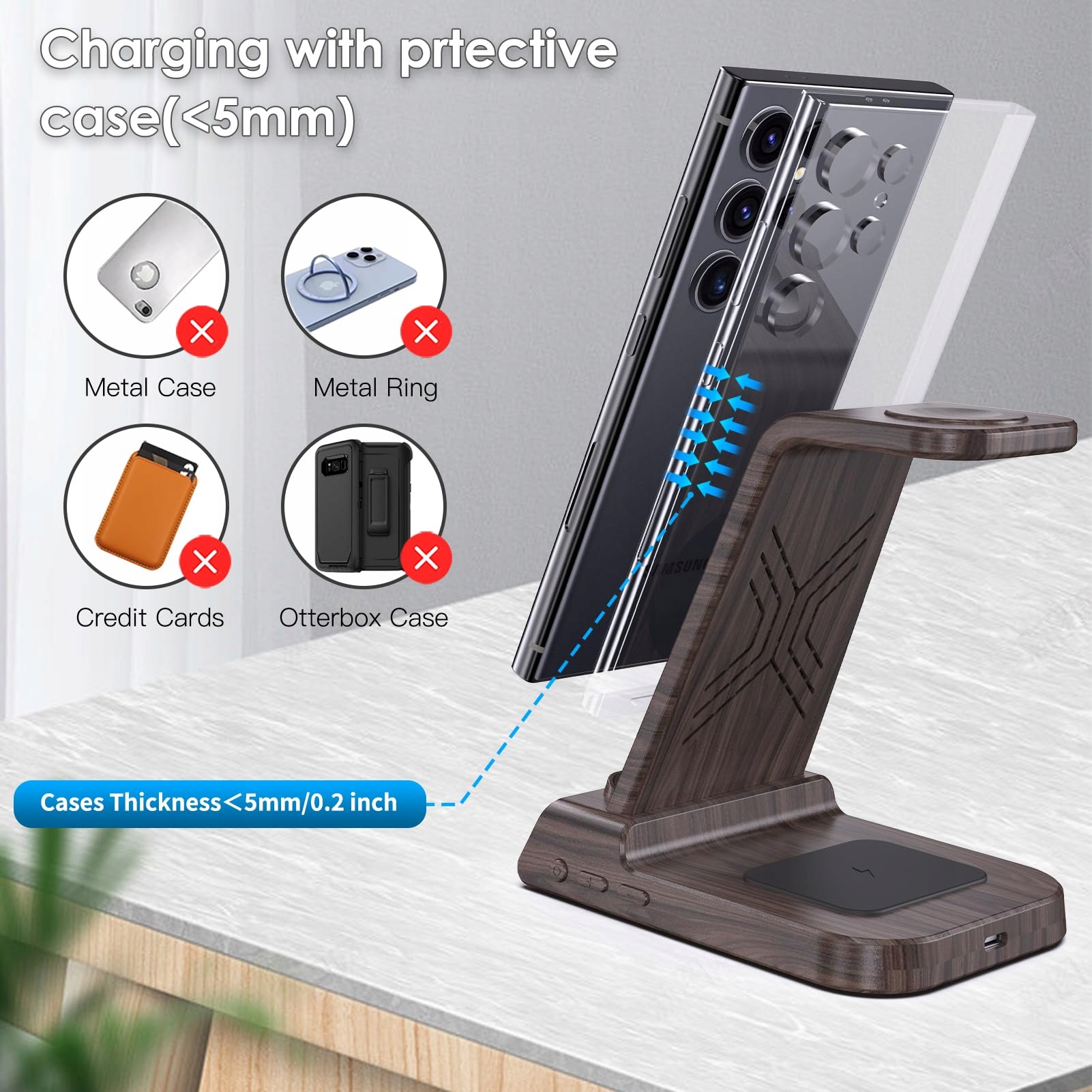 ZenGoose Ładowarka Bezprzewodowa 3w1 Galaxy S25 Ultra — miniatura 2